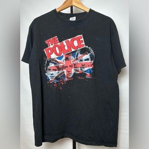 Vintage 70/80s The Police Rock Punk Band Tour 2007 Dbl Side Tshirt Tour Dates